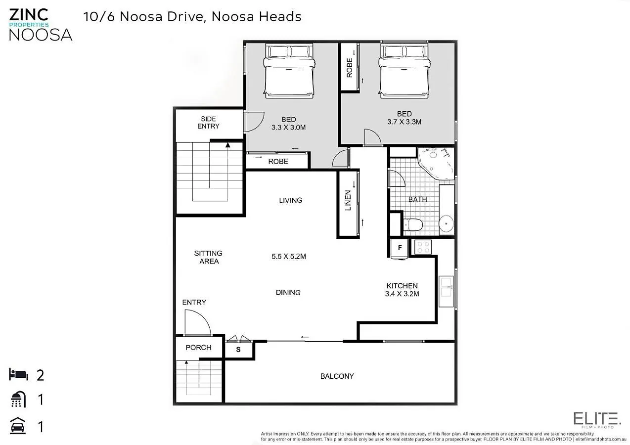 Descola 10 - Ocean Views Close To Noosa Main Beach アパート